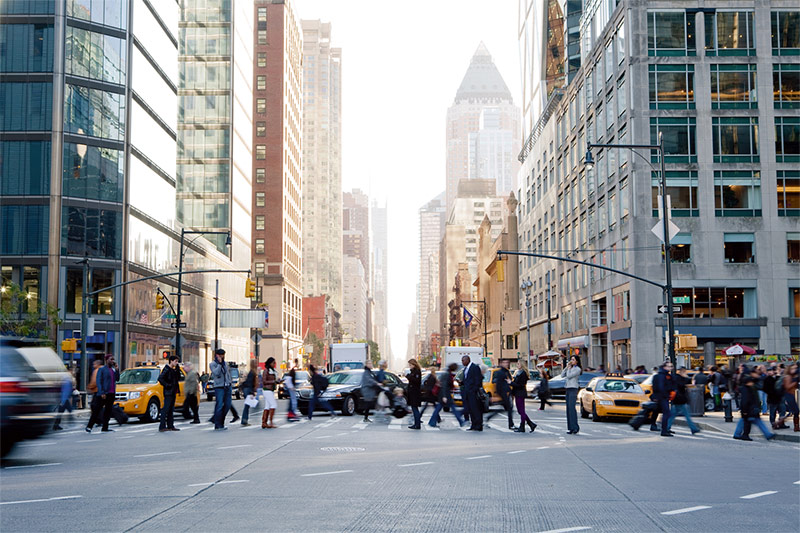 NYC street scene